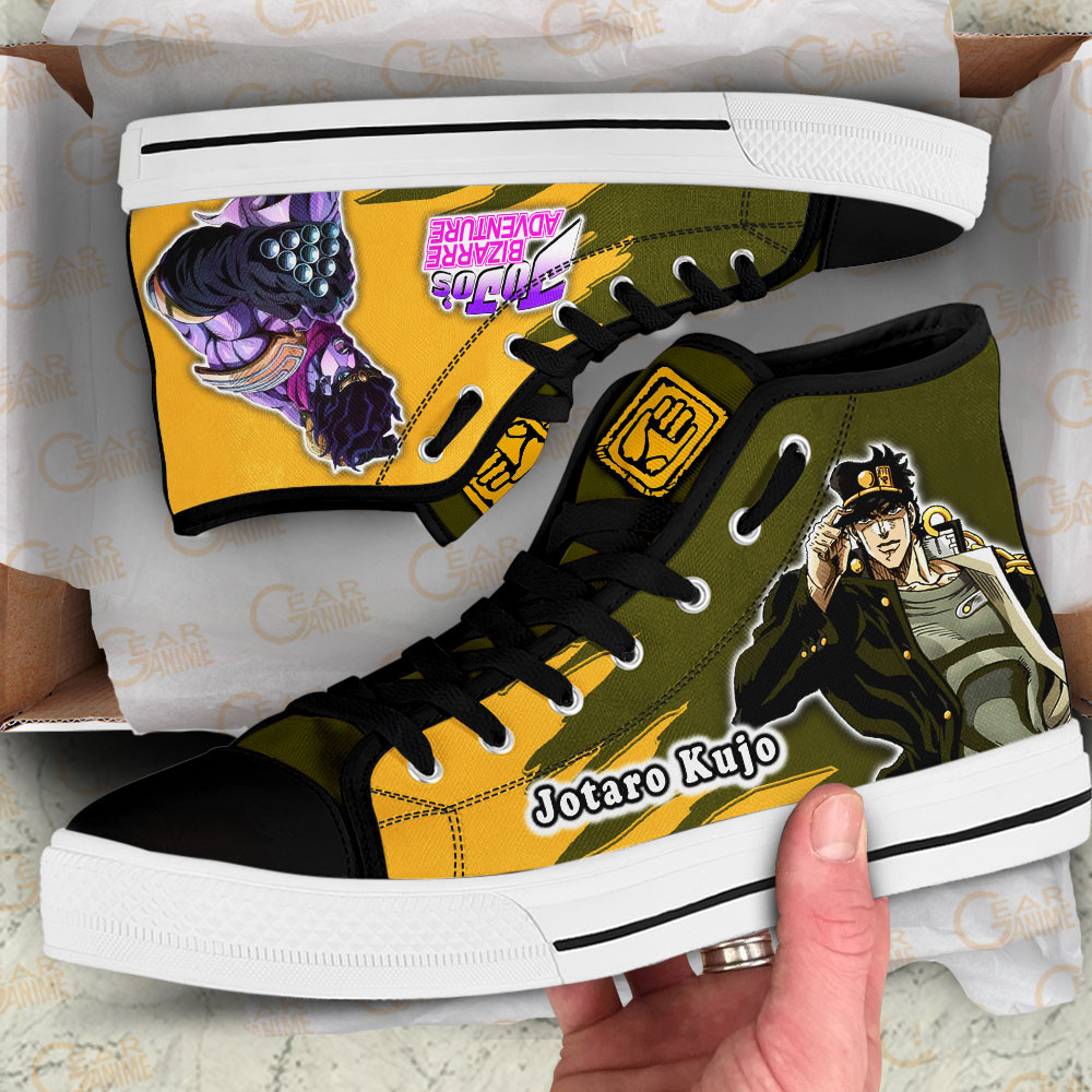 Jotaro Kujo High Top Shoes JoJo’s Bizarre Adventure Anime Sneakers