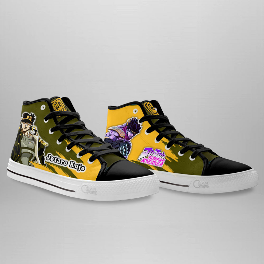 Jotaro Kujo High Top Shoes JoJo’s Bizarre Adventure Anime Sneakers
