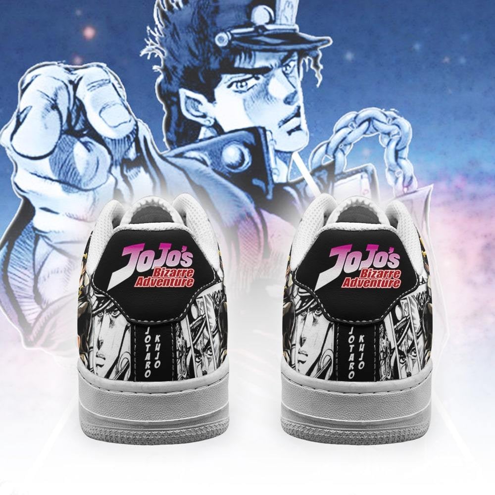 Jotaro Kujo Sneakers Manga Style JoJo’s Anime Shoes Fan Gift