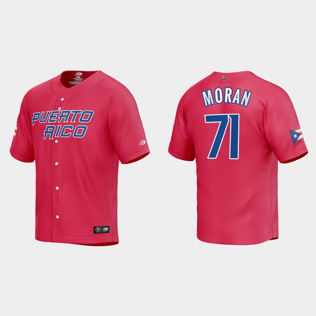 Jovani Moran Puerto Rico 2023 World Classic Jersey - Red