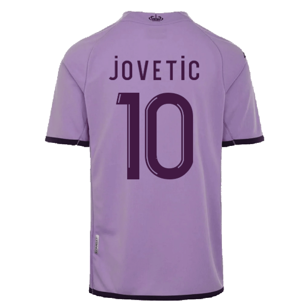 Jovetic 10 AS Monaco 2022/23 Third Player Soccer Jersey – Purple