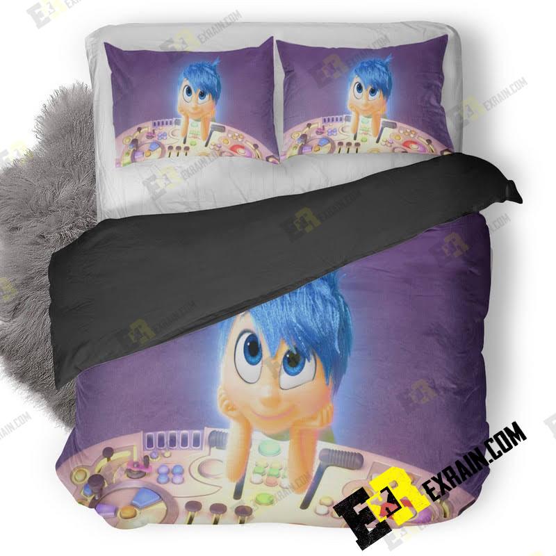 Joy Inside Out Qhd 3D Customized Duvet Cover Bedding Set