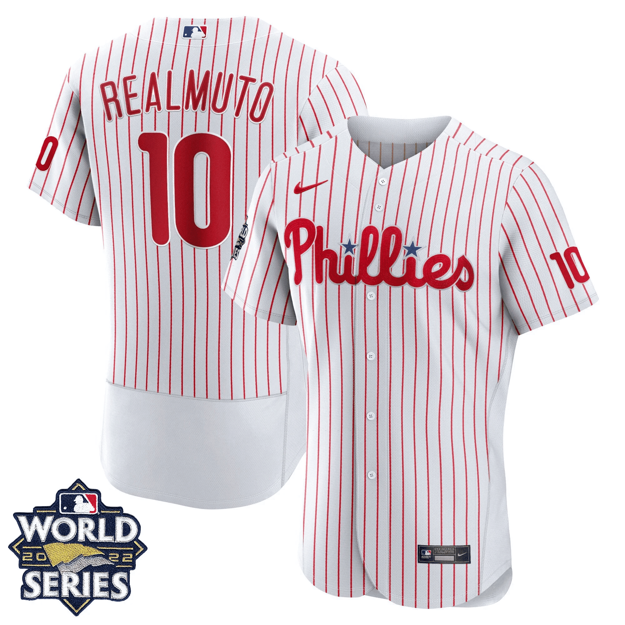 JT Realmuto Men's Philadelphia Phillies Gold 2022 World Series Limited Flex Home Jersey - All Stitched