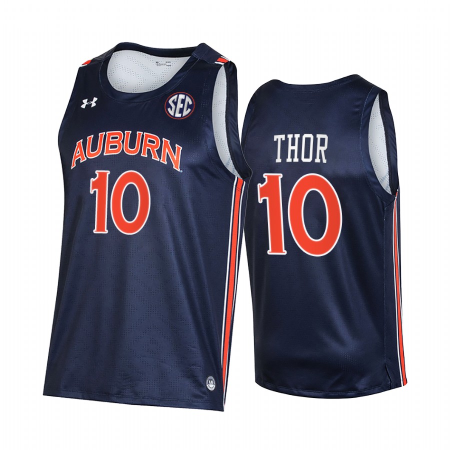 JT Thor Auburn Tigers Navy Jersey College NBA Alumni