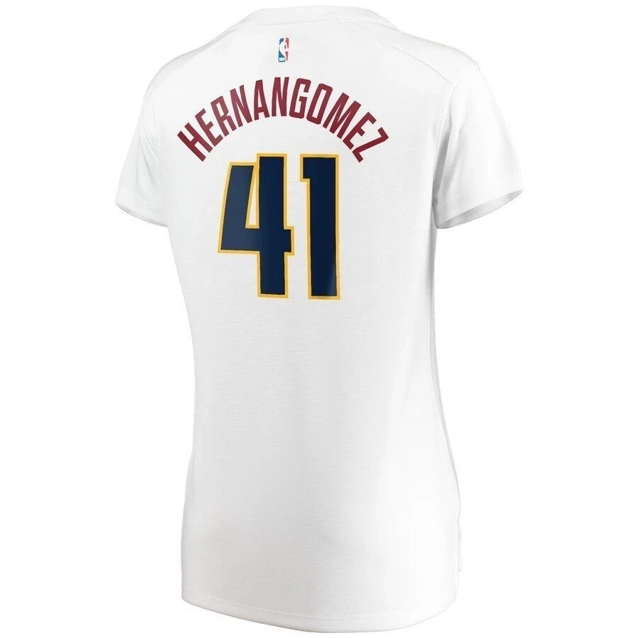 Juan Hernangomez Denver Nuggets Women’s Fast Break Player Jersey – Association Edition – White