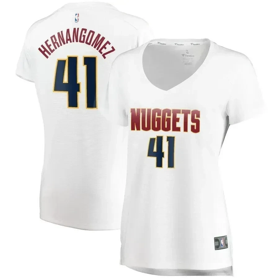 Juan Hernangomez Denver Nuggets Women’s Fast Break Player Jersey – Association Edition – White