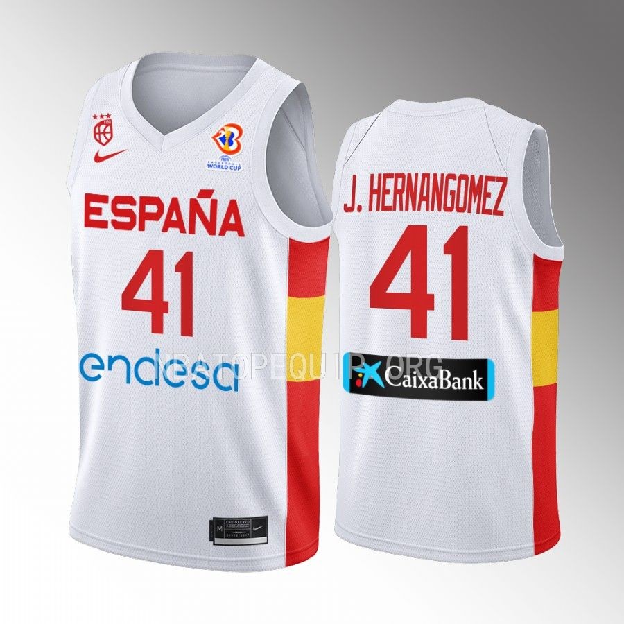Juan Hernangomez Spain 2023 FIBA World Cup White Jersey #41