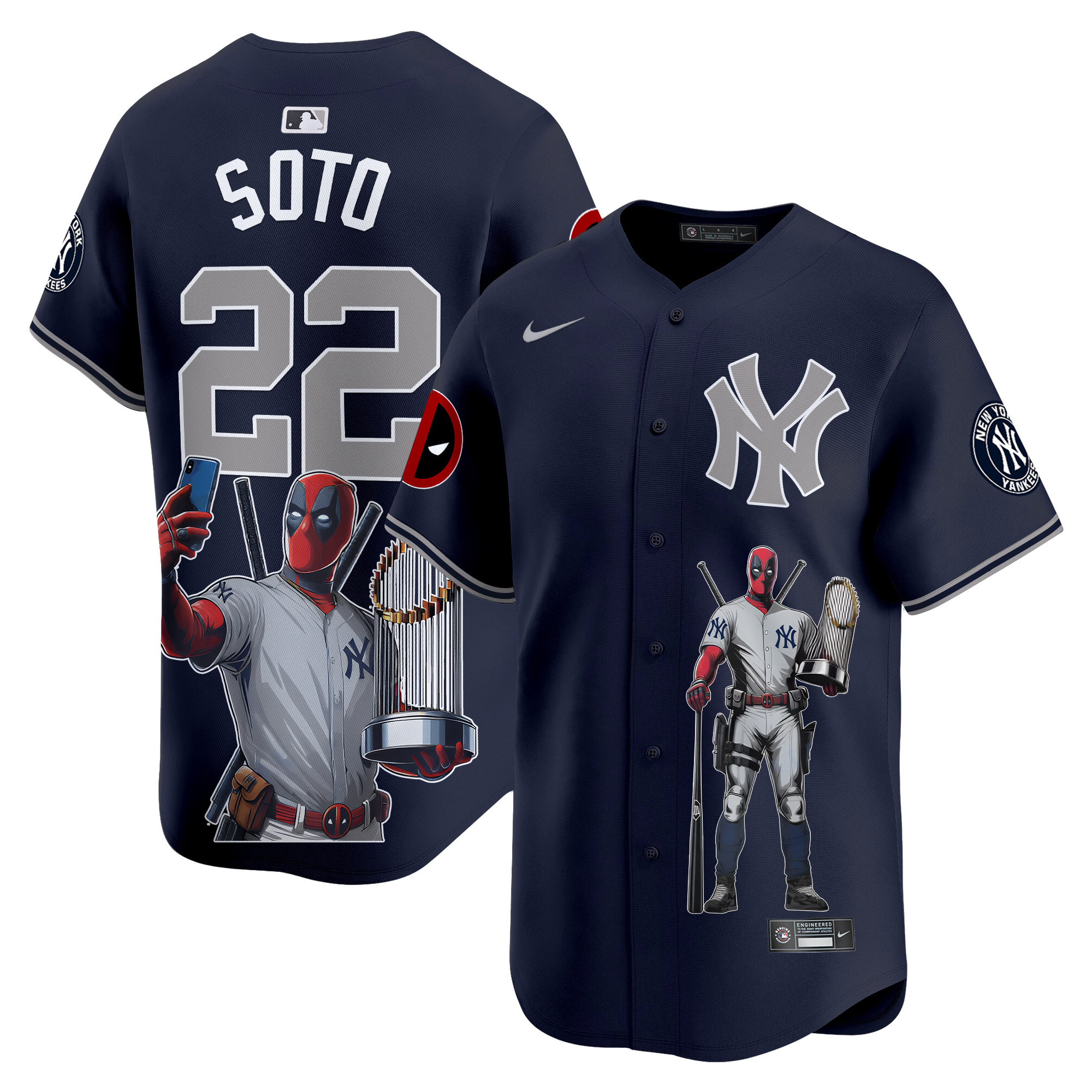 Juan SotoUnisex New York Yankees Deadpool Premier Limited Alternate Jersey - Printed