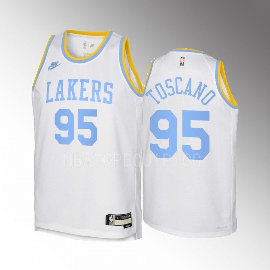 Juan Toscano-Anderson 95 Los Angeles Lakers 2022-23 Classic Edition White Youth Jersey – Swingman