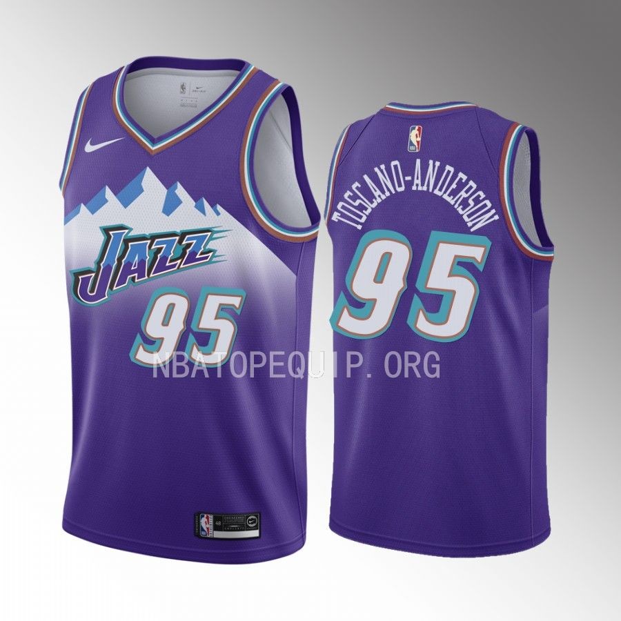 Juan Toscano-Anderson Utah Jazz #95 Purple Jersey 2022-23 Classic Edition Swingman