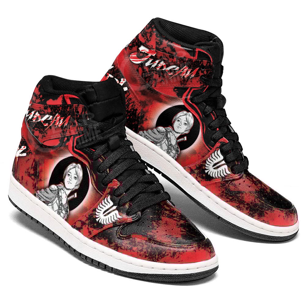 Judeau JD1s Sneakers Berserk Anime Shoes, Air Jordan Hightop