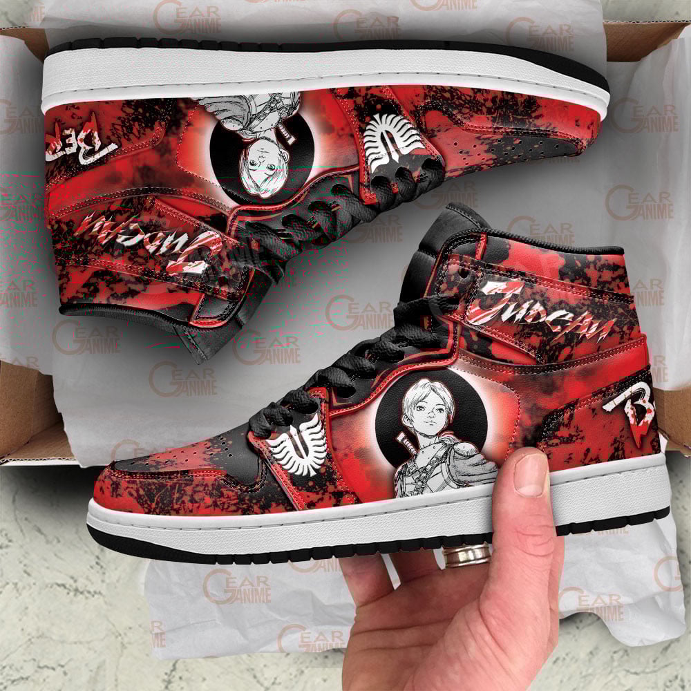 Judeau JD1s Sneakers Berserk Anime Shoes, Air Jordan Hightop