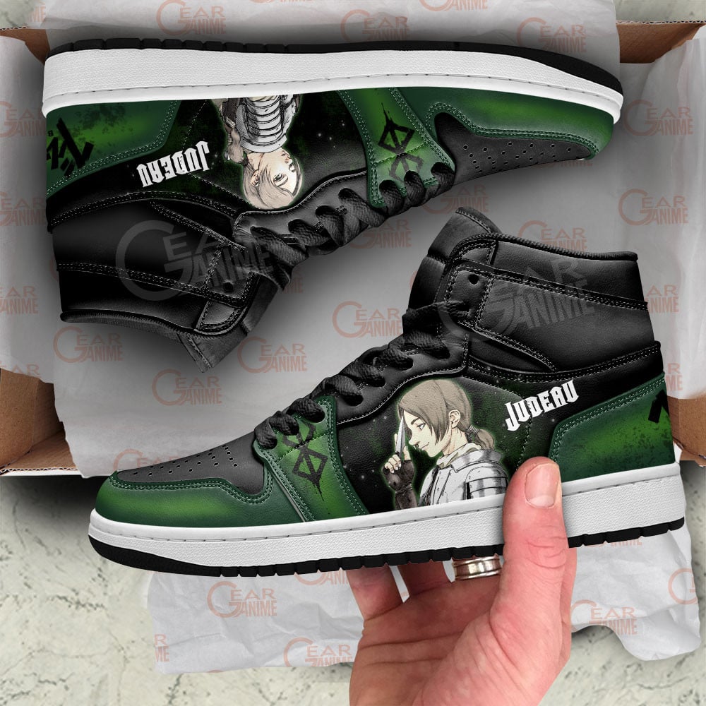 Judeau JD1s Sneakers Berserk Anime Shoes For Fans, Air Jordan Hightop