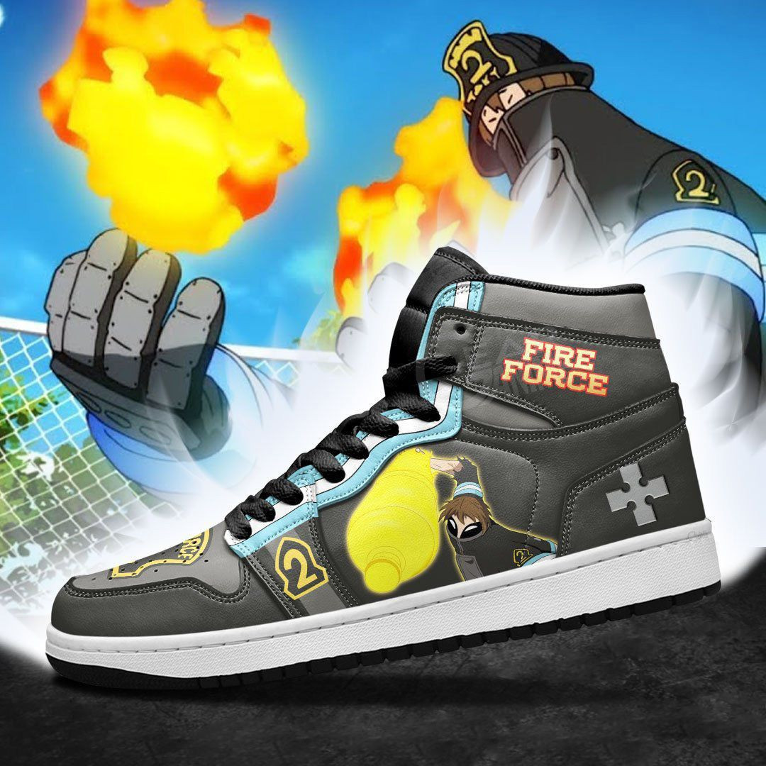 Juggernaut Fire Force Anime 1 High Top Air Jordan Sneaker, Air Jordan Hightop