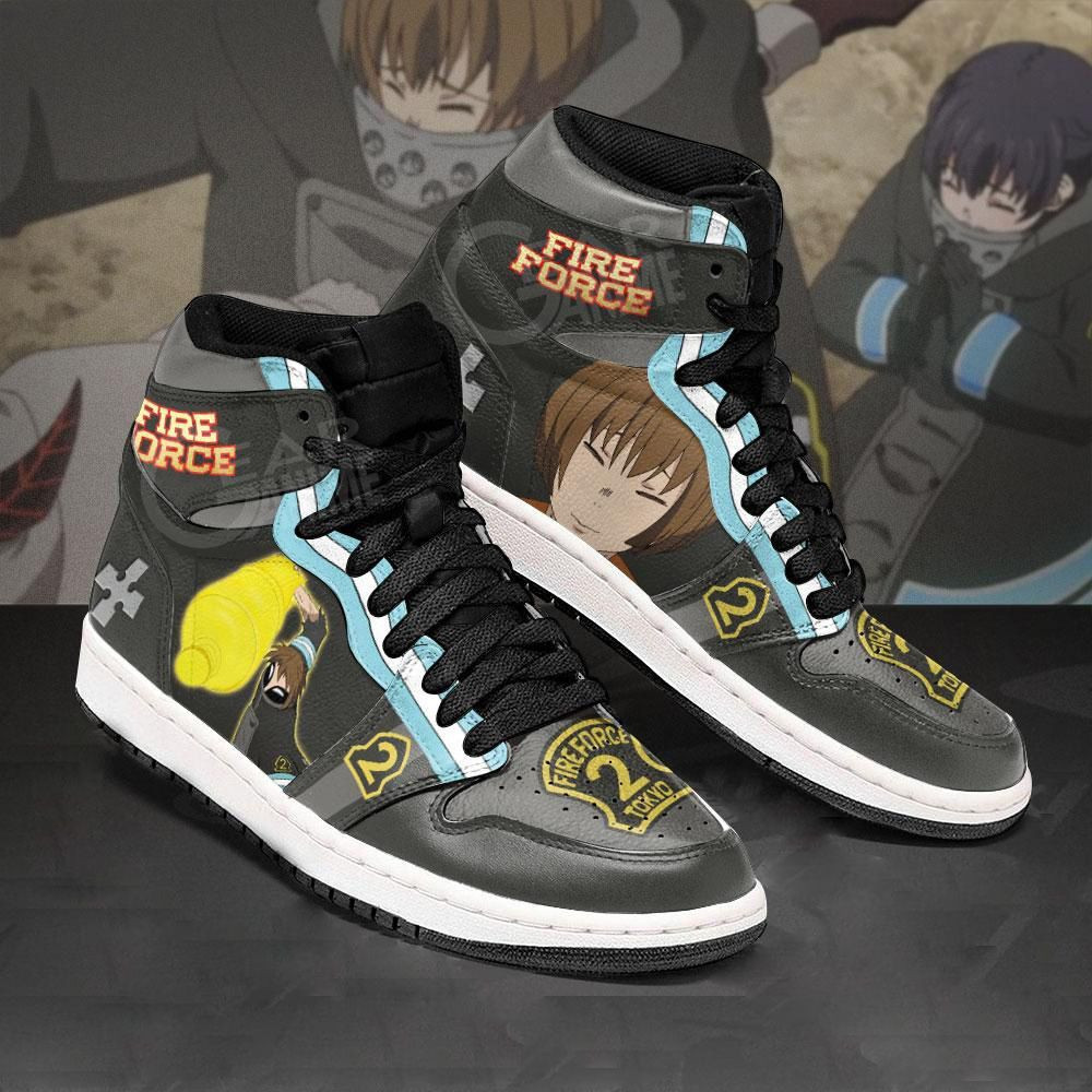 Juggernaut Fire Force Anime 1 High Top Air Jordan Sneaker, Air Jordan Hightop