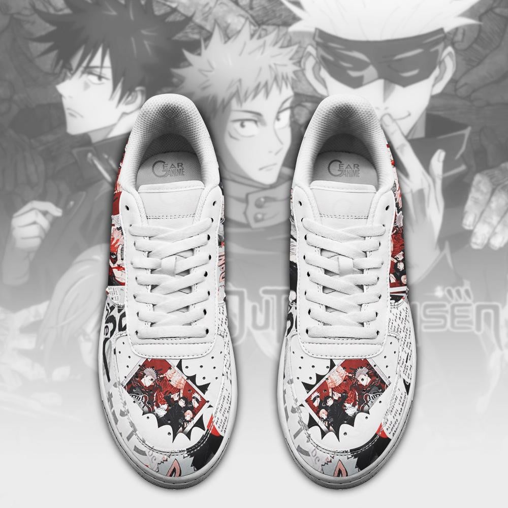 Jujutsu Kaisen Air Sneakers Custom Manga Mixed Anime Shoes