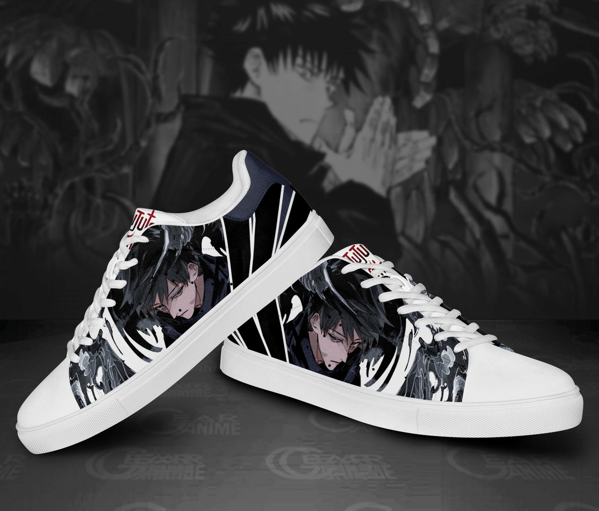 Jujutsu Kaisen Fushiguro Megumi Skate Shoes Custom Anime Shoes