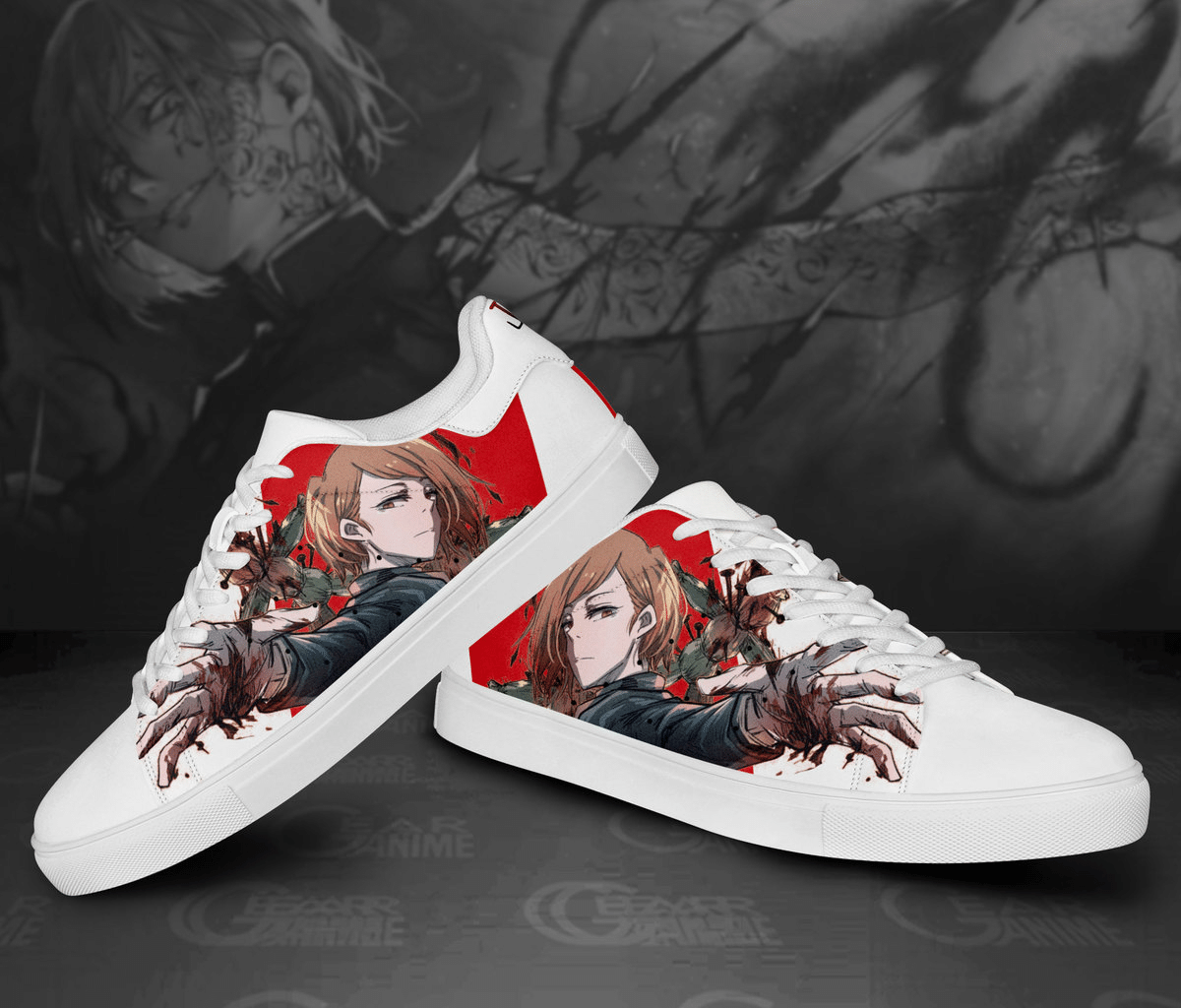 Jujutsu Kaisen Kugisaki Nobara Skate Shoes Custom Anime Shoes