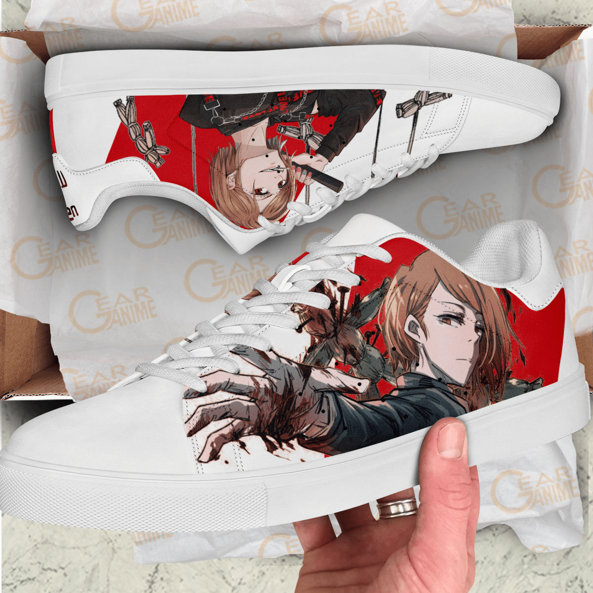 Jujutsu Kaisen Kugisaki Nobara Skate Shoes Custom Anime Shoes