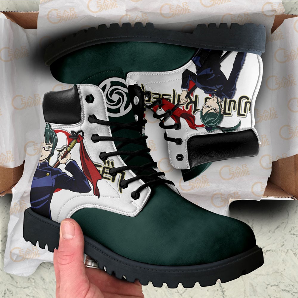 Jujutsu Kaisen Maki Zenin Boots Anime Custom Shoes