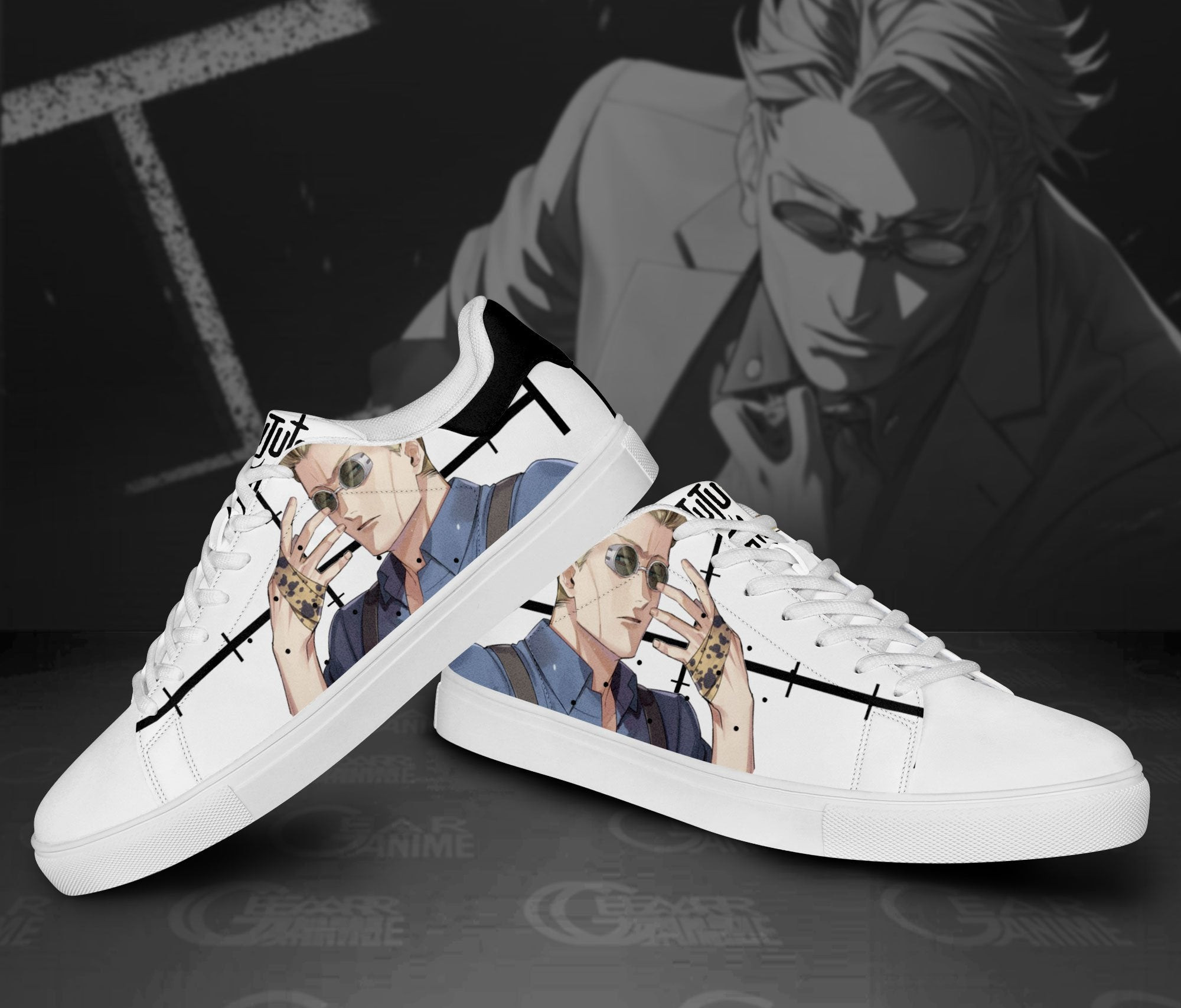 Jujutsu Kaisen Nanami Kento Skate Shoes Custom Anime Shoes