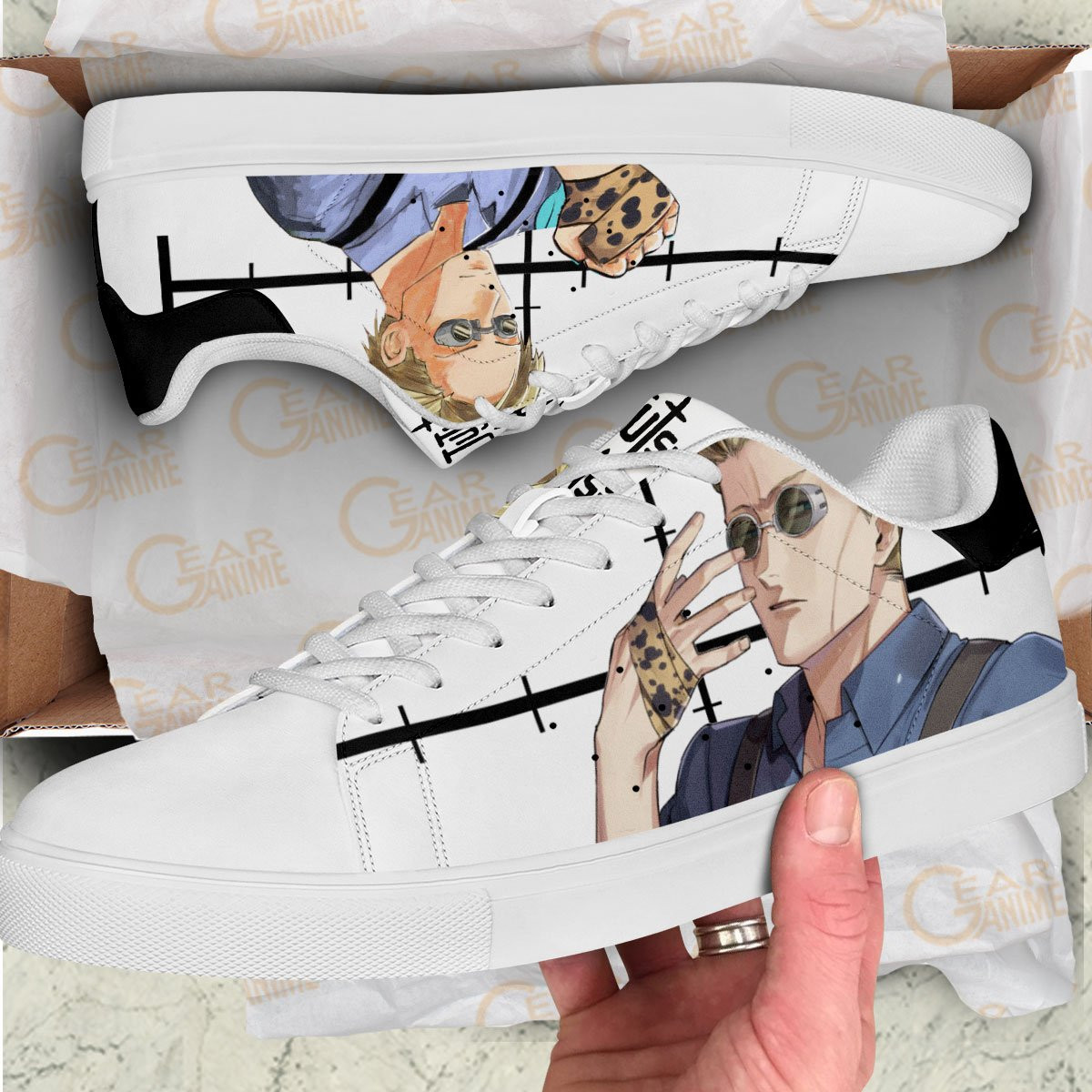 Jujutsu Kaisen Nanami Kento Skate Shoes Custom Anime Shoes