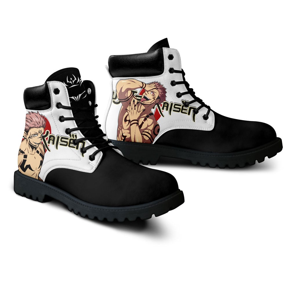 Jujutsu Kaisen Sukuna Ryoumen Boots Anime Custom Shoes