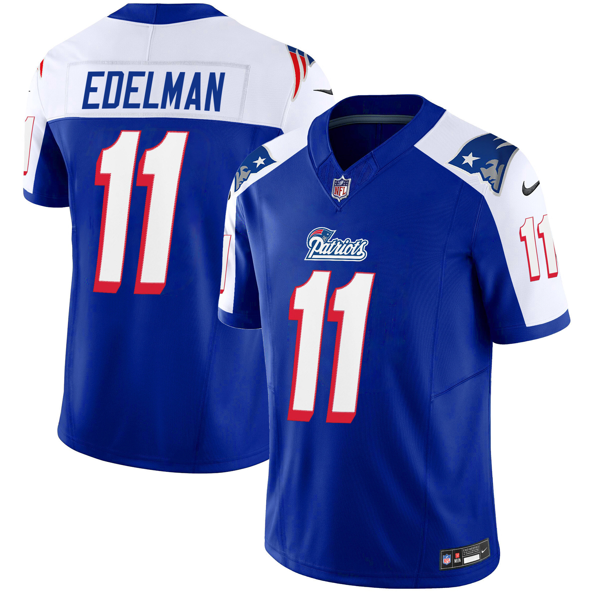 Julian Edelman Youth's New England Patriots 1996 Throwback Limited Vapor Alternate Jersey - All Stitched 