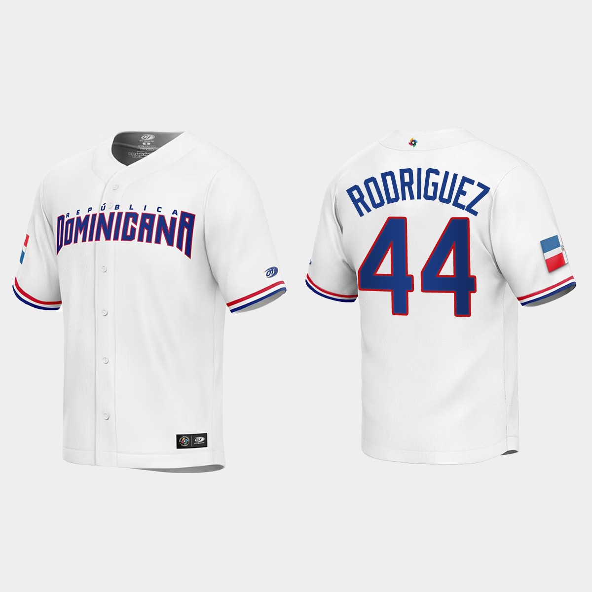 Julio Rodriguez Dominican Republic 2023 World Classic Jersey - White