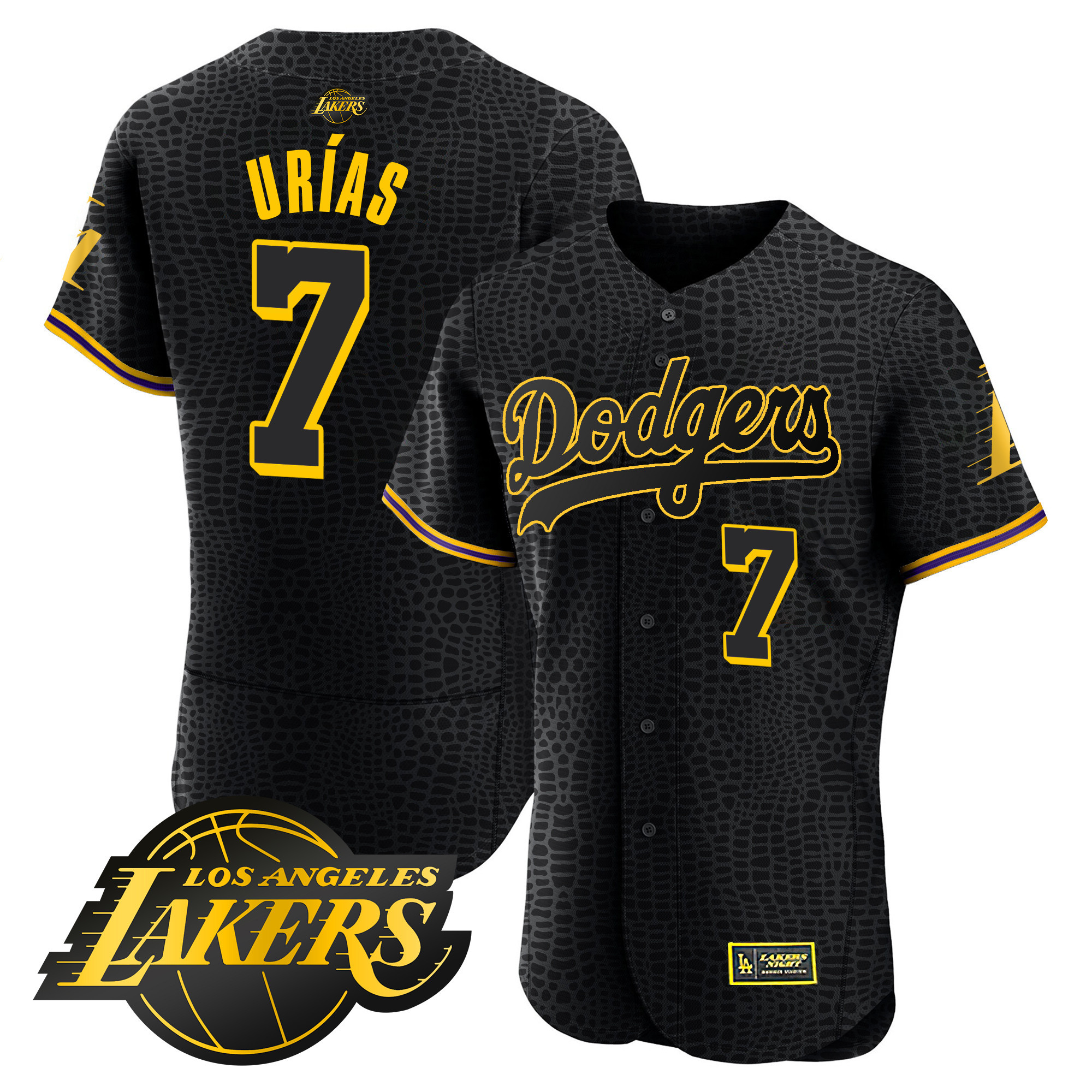 Julio Urías Men's Los Angeles Dodgers Flex Base Mamba Jersey - All Stitched