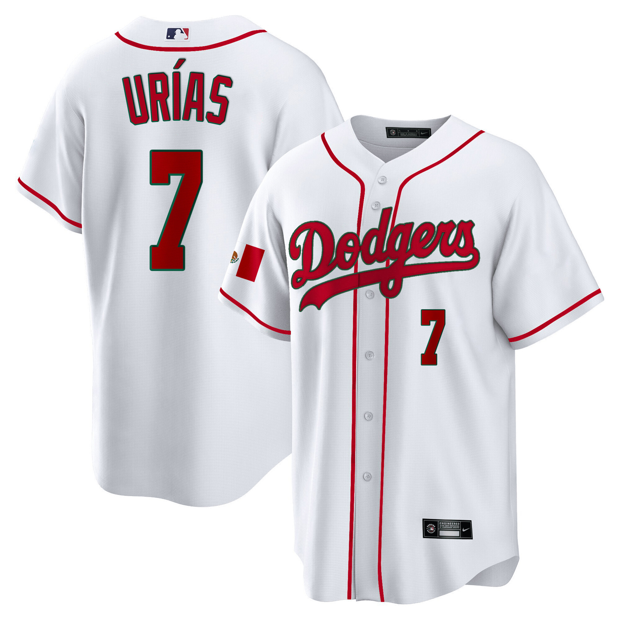 Julio Urías Men's Los Angeles Dodgers Mexico Cool Base White Jersey - All Stitched