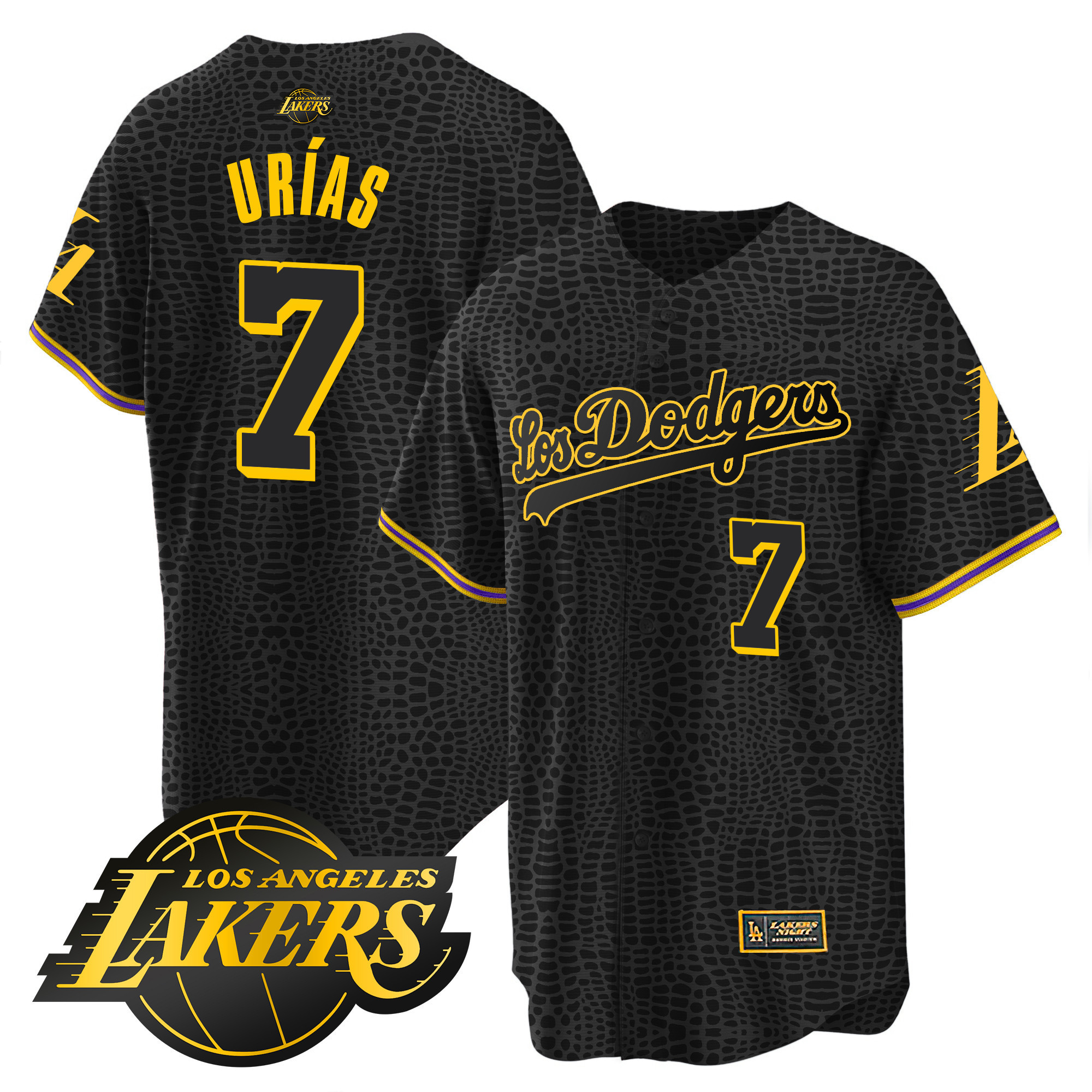Julio Urías Men's Los Los Angeles Dodgers Cool Base Mamba Jersey - All Stitched
