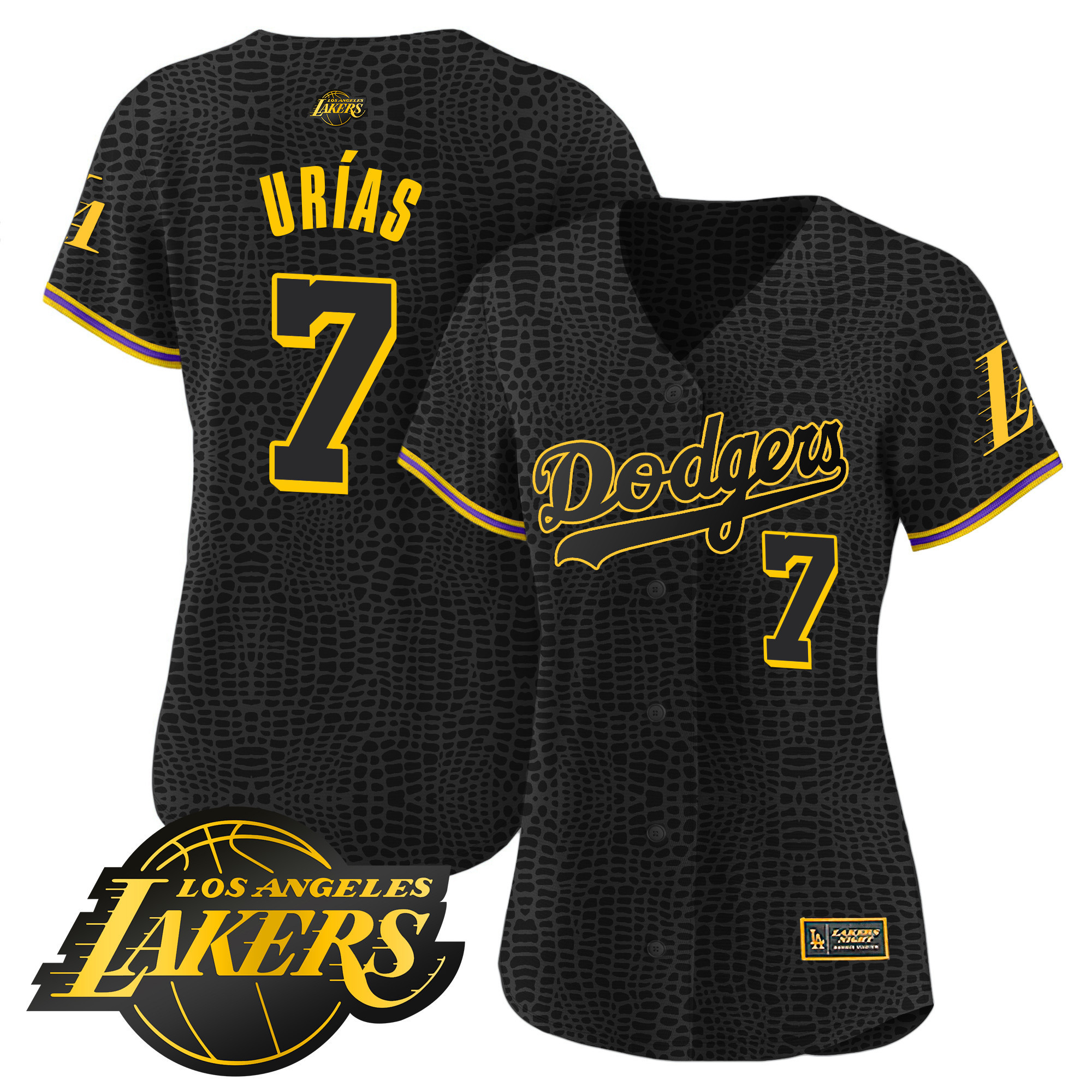 Julio Urías Women's Los Angeles Dodgers Cool Base Mamba Jersey - All Stitched