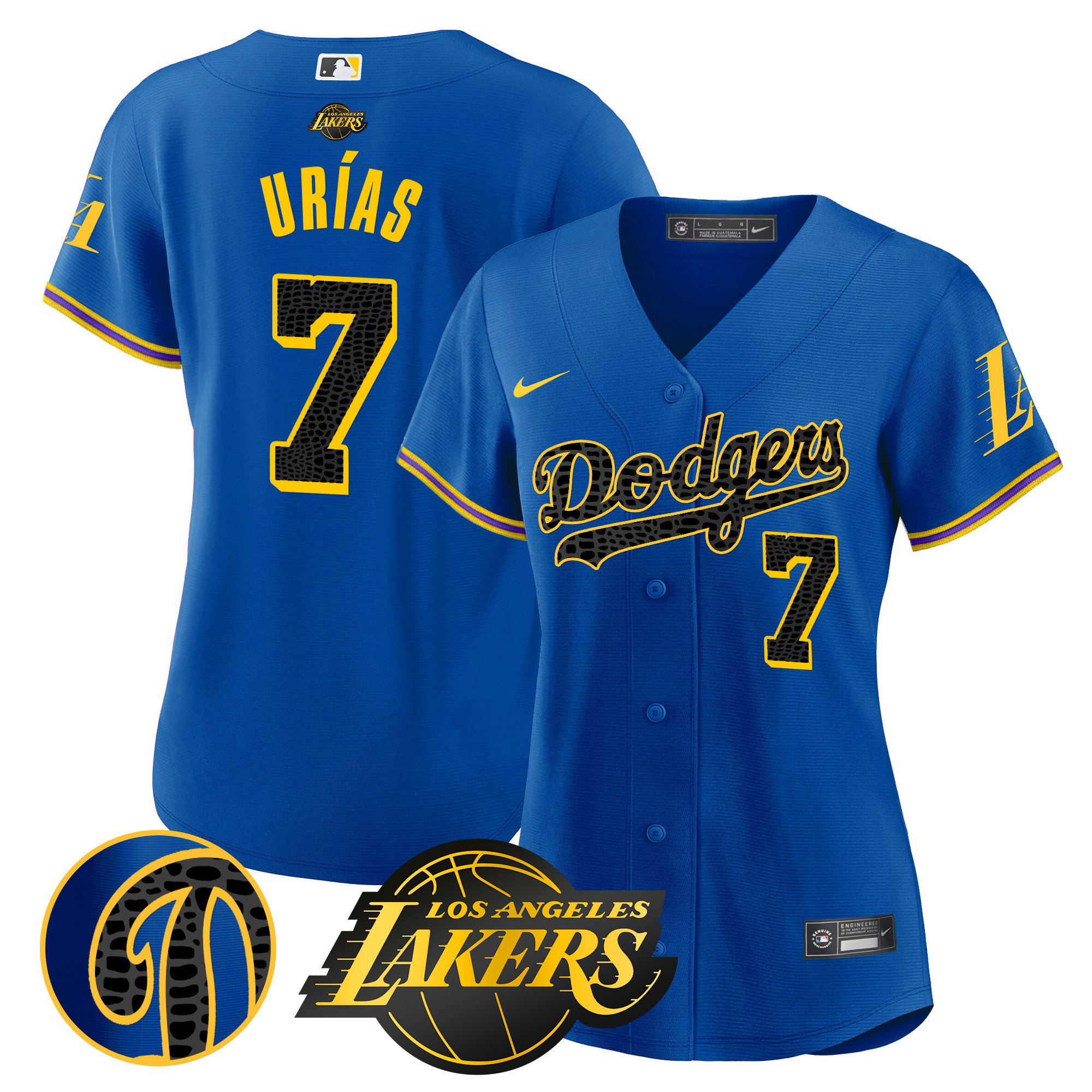 Julio Urías Women's Los Angeles Dodgers Cool Base Mamba Royal Jersey - All Stitched