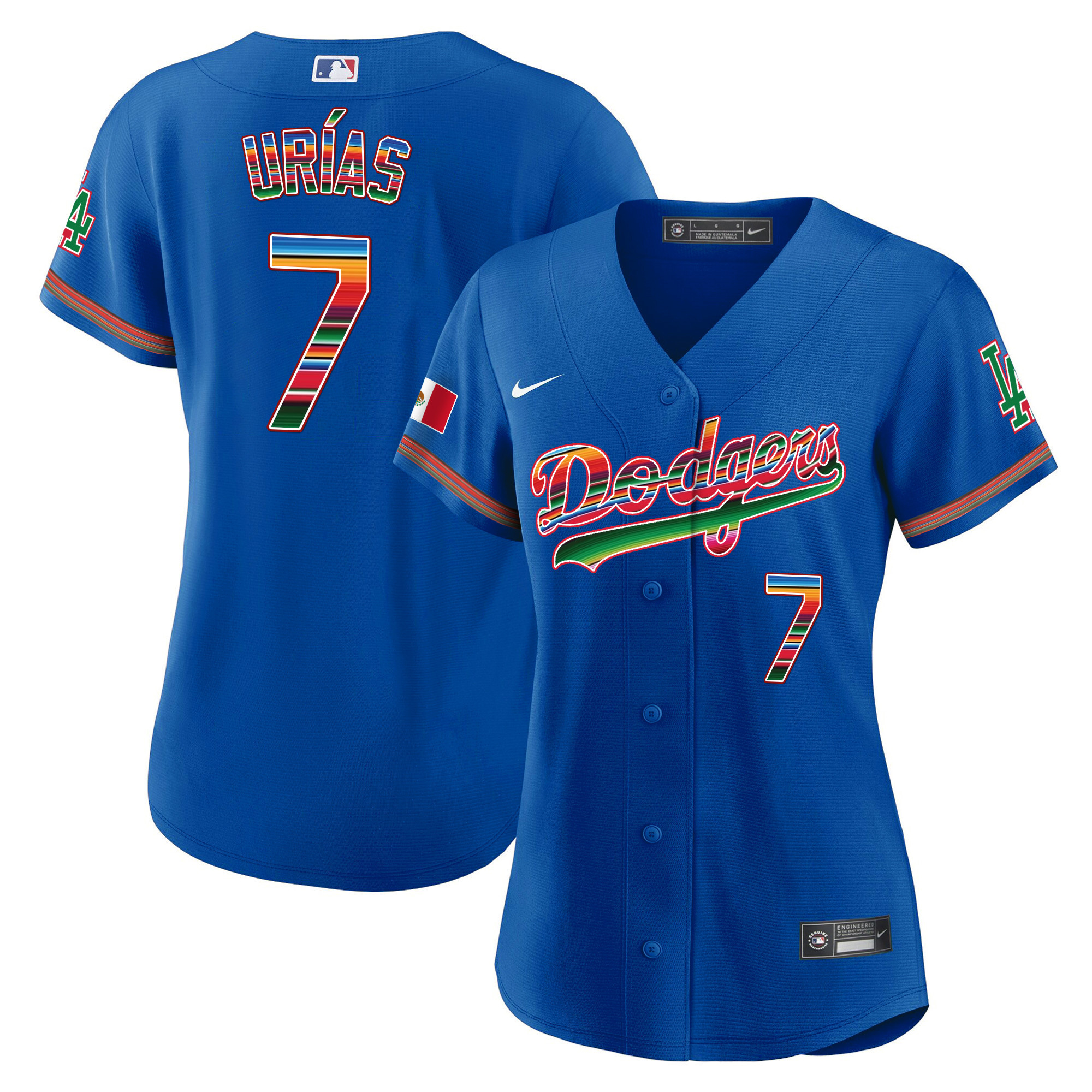 Julio Urías Women's Los Angeles Dodgers Mexico Baseball Limited Royal Jersey - All Stitched