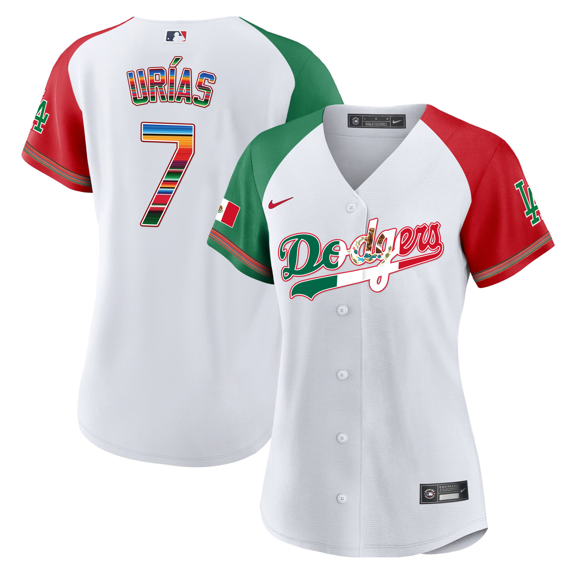 Julio Urías Women's Los Angeles Dodgers Mexico Baseball Limited V4 Alternate Jersey - All Stitched