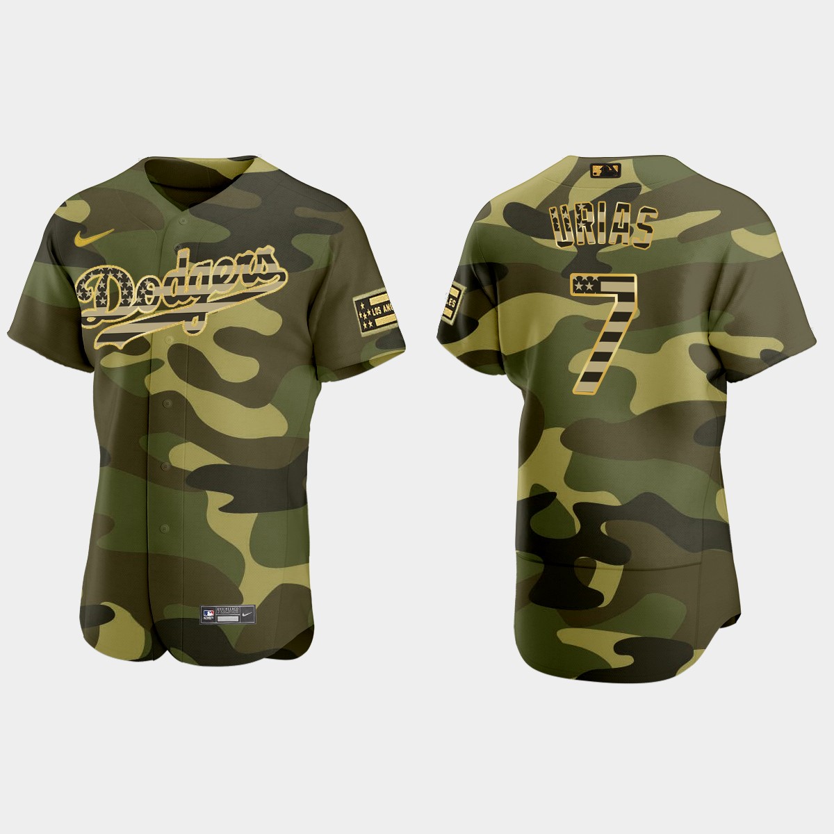 Julio Urias Los Angeles Dodgers 2022 Armed Forces Day Jersey - Camo