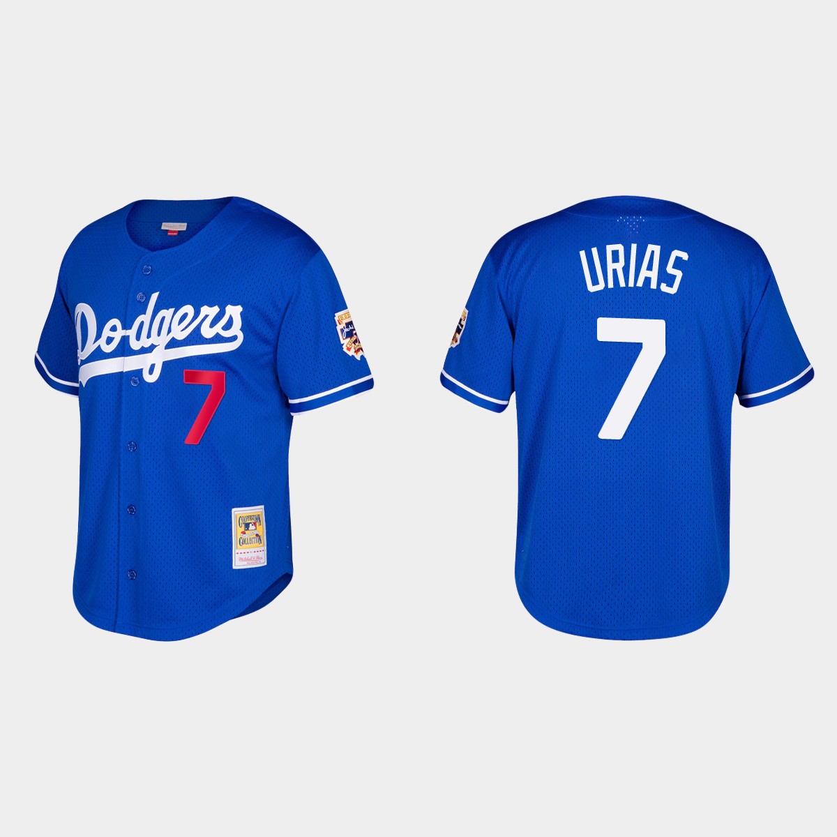 Julio Urias Los Angeles Dodgers Cooperstown Collection Mesh Batting Practice Jersey - Royal