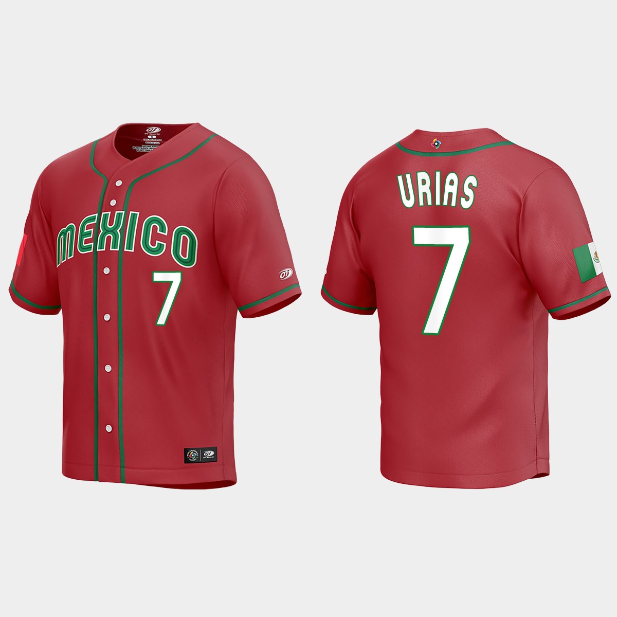 Julio Urias Mexico 2023 World Classic Jersey - Red