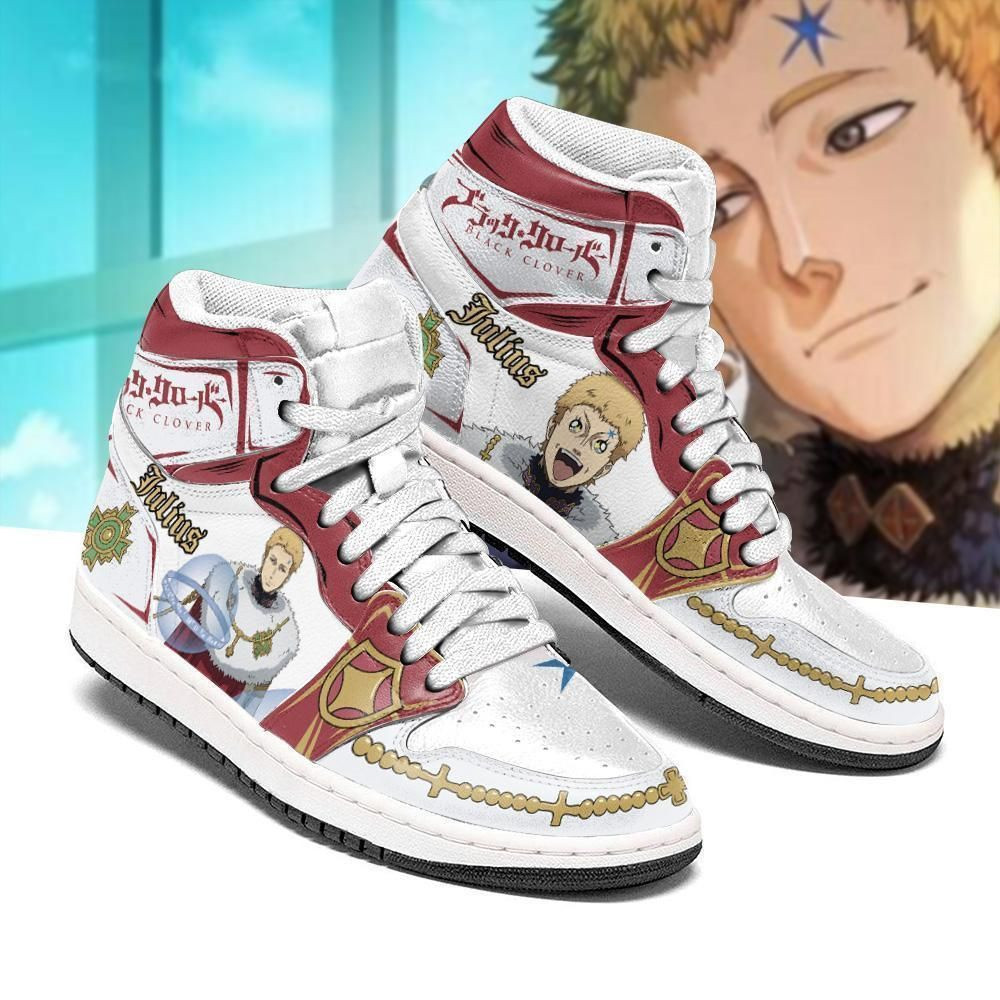 Julius Novachrono Black Clover Anime 1 High Top Air Jordan Sneaker, Air Jordan Hightop