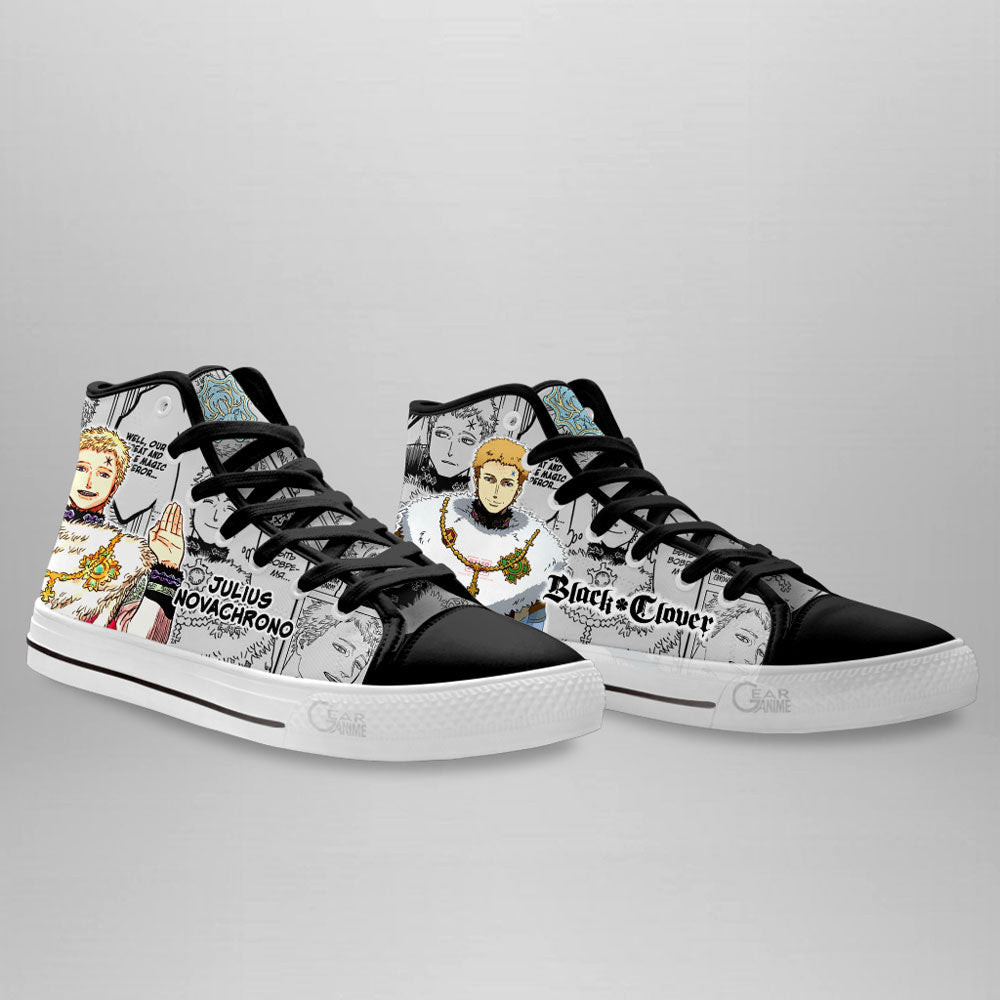 Julius Novachrono High Top Shoes Custom Black Clover Anime Sneakers