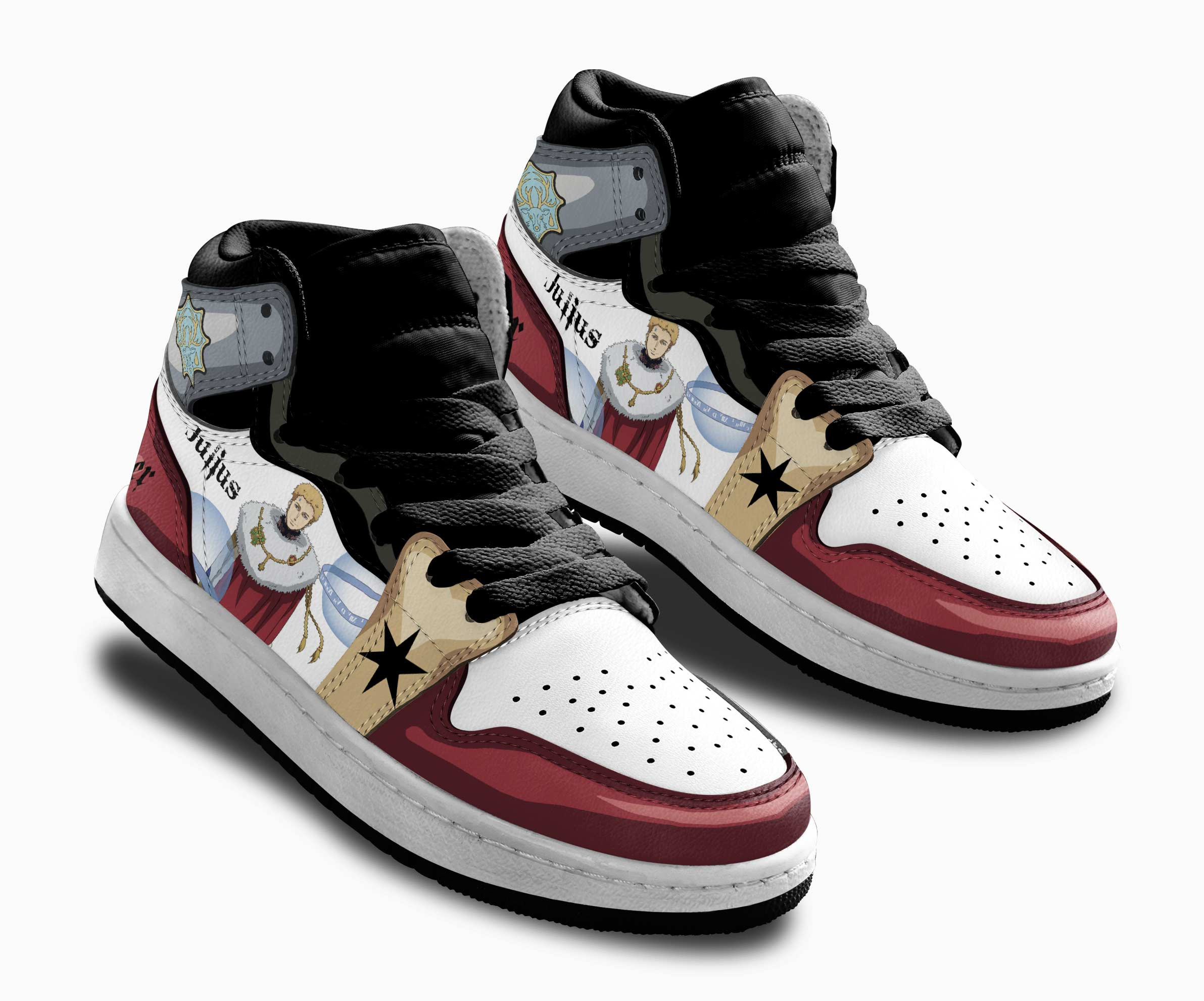 Julius Novachrono Kids Sneakers Custom Black Clover Anime Shoes For Kids