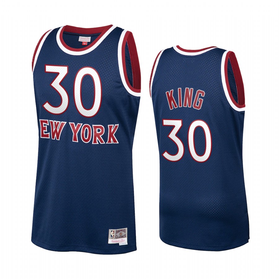 Julius Randle #30 New York Knicks Navy Hardwood Classics Jersey