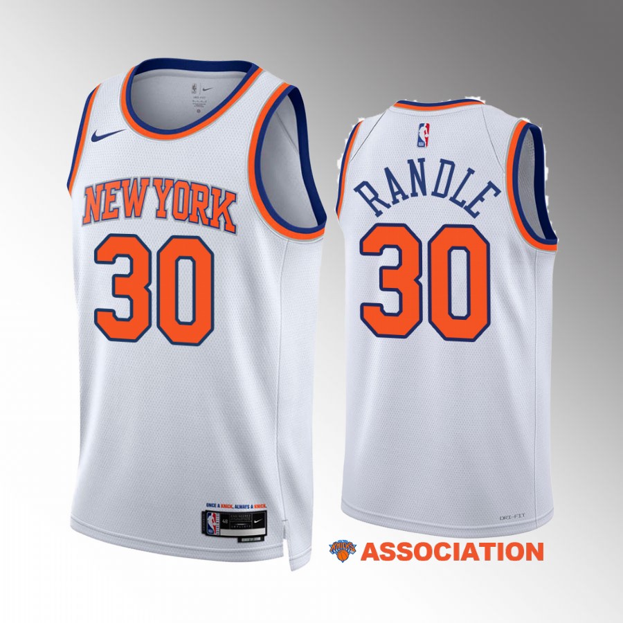Julius Randle New York Knicks #30 White Jersey 2022-23 Association Edition Swingman