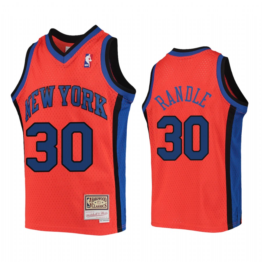 Julius Randle New York Knicks Youth Orange Reload Jersey Hardwood Classics