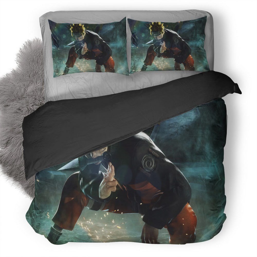 Jump Force Naruto 3D Customized Duvet Cover Bedding Set