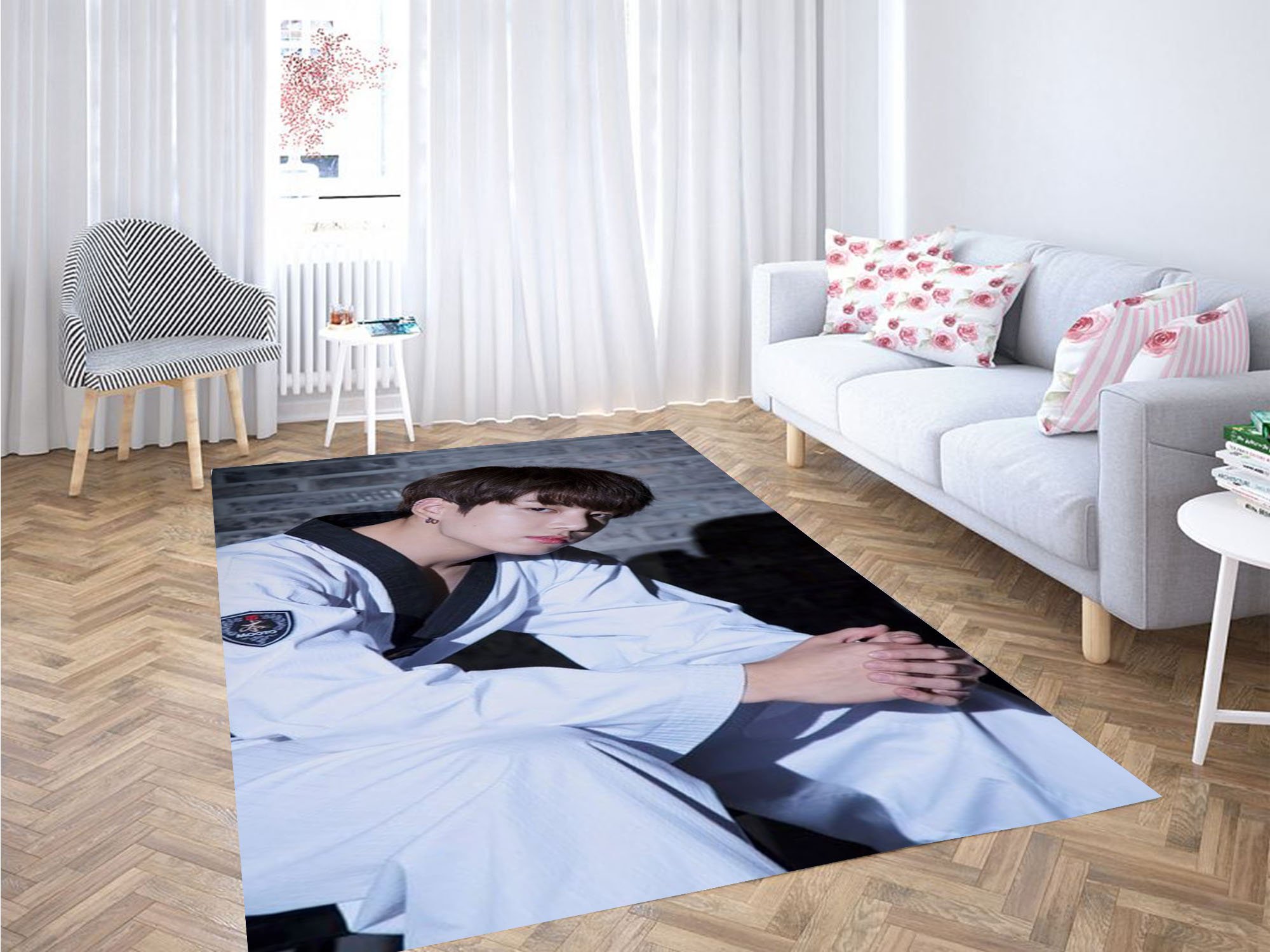 Jungkook Backgrounds Carpet Rectangle Rug