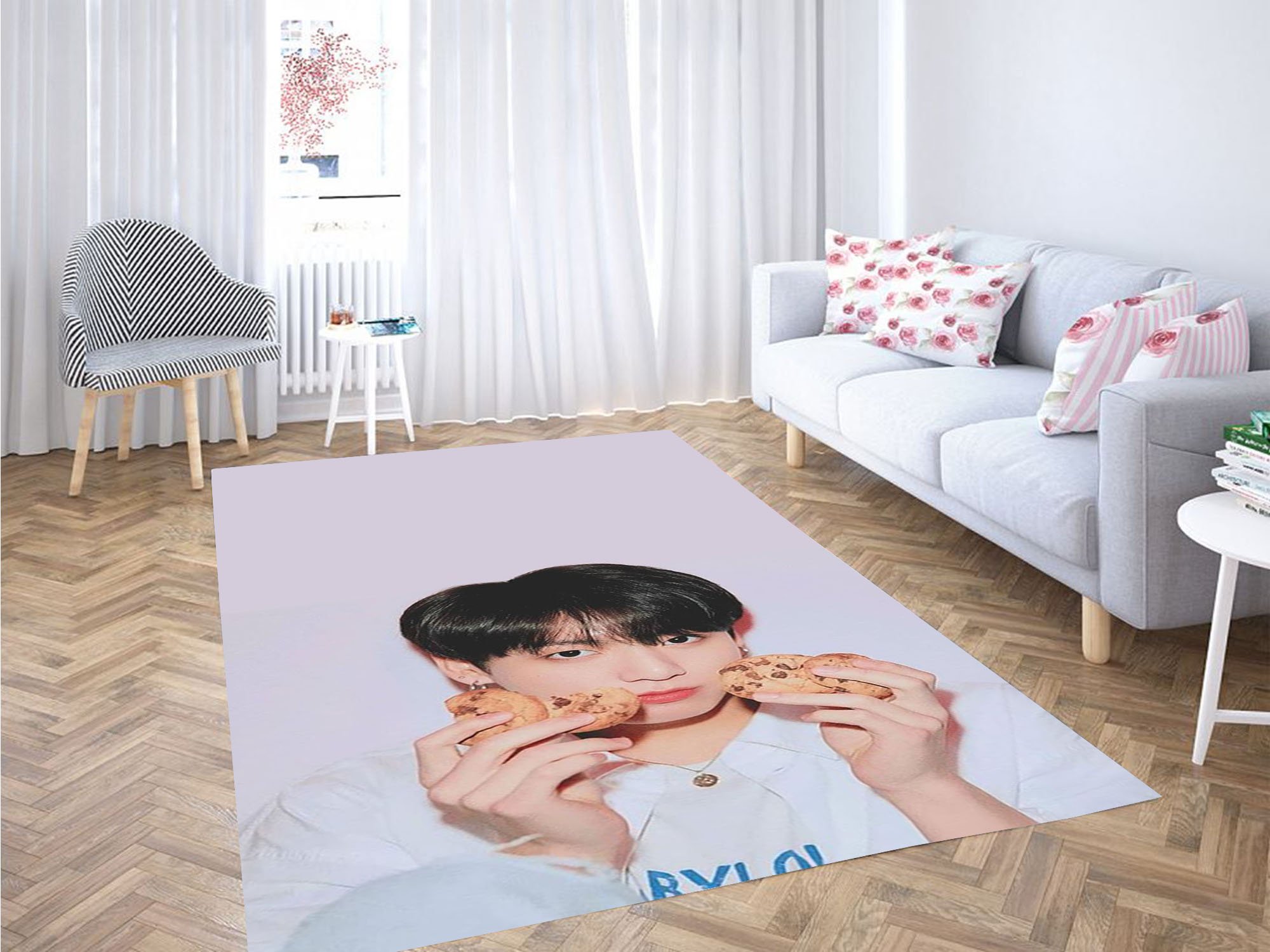 Jungkook Wallpaper Carpet Rectangle Rug