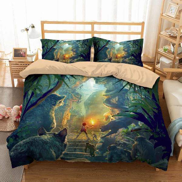 Jungle Book 3D Customized Duvet Cover Bedding Set