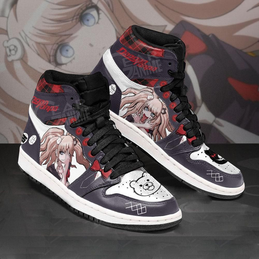 Junko Enoshima Danganronpa Anime 1 High Top Air Jordan Sneaker, Air Jordan Hightop